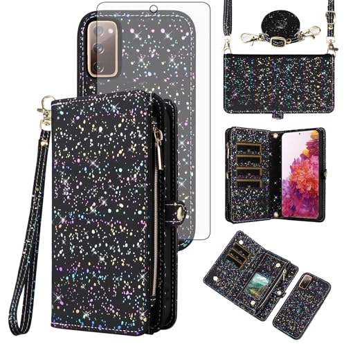 Protection Samsung S20 FE 5G étui portefeuille amovible coque magnétique 6,5 pouces noir