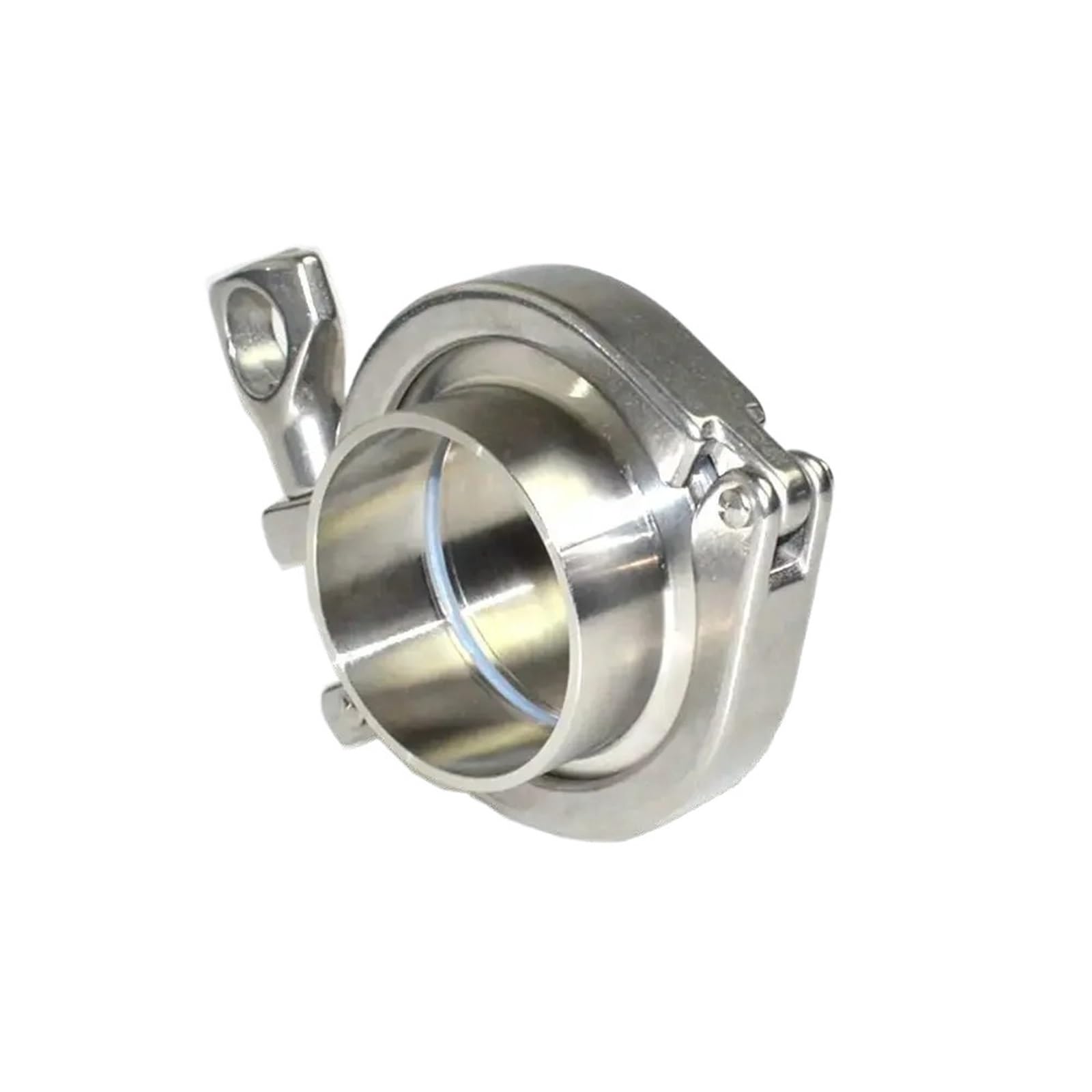 1 pz Triclamp SS flangia tubo saldatura ghiera Tri morsetto PTFE o guarnizione in silicone in acciaio inox SUS SS 304 (guarnizione in silicone, 57 mm-K77.5 morsetto)