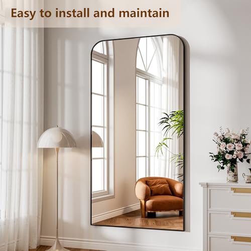 Image of Koonmi Full Length Mirror, 76 inchx34 inch Mirror Full Length with Stand