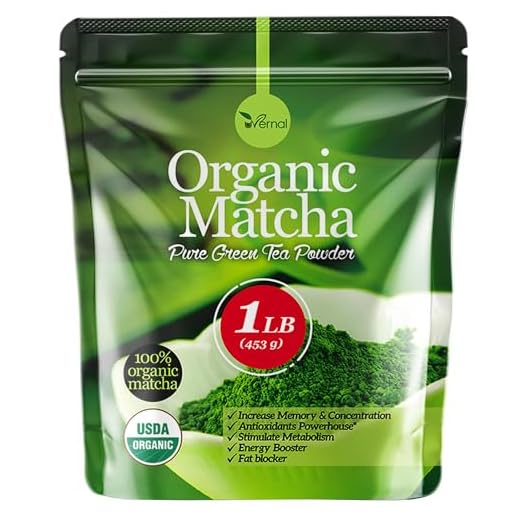 uVernal Matcha Green Tea Powder -100% Pure Matcha for Smoothies and Baking - 1 Lb