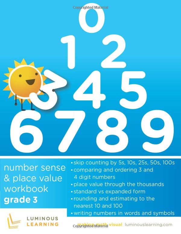 Number Sense and Place Value Workbook - Grade 3: Making Math Visual