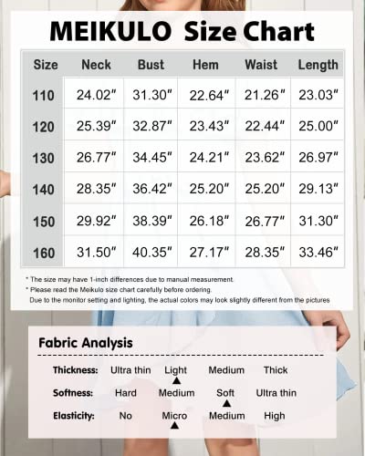 Meikulo Girls Summer Dress Off The Shoulder Wrap Mini Dress Casual Flowy Swing Ruffle A-Line Short Dress Light Blue, 11-12 Years #TOP3