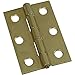 National Hardware N237-388 SPB518 Non-Removable Pin Hinges in Brass, 2 Pack