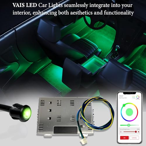 Luces LED interiores para auto con control App y CarPlay miniatura 6