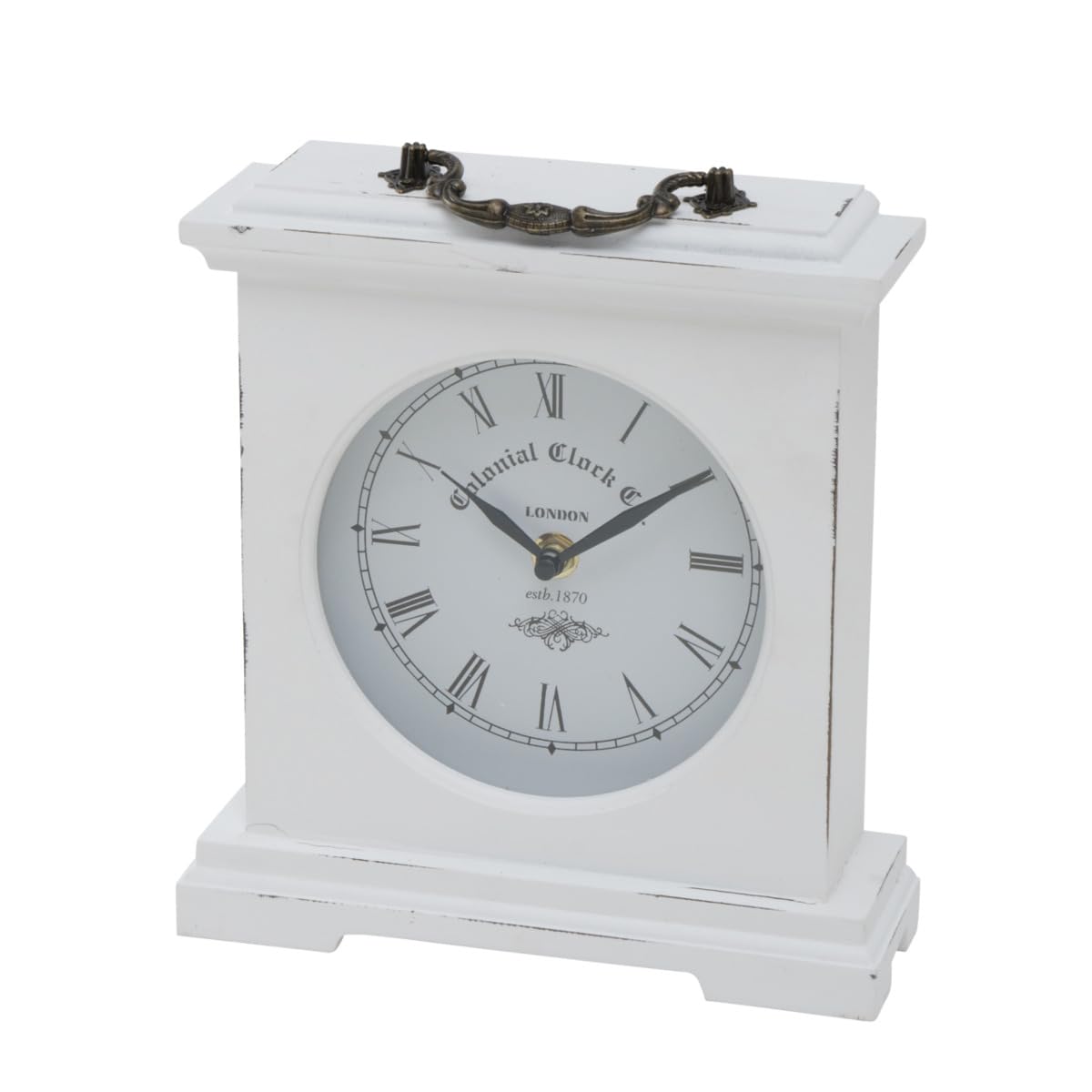 BOLTZE Betty 5231600 Table Clock Height 24 cm Indoor Use Clock Analogue Clock Decorative Object Decoration White