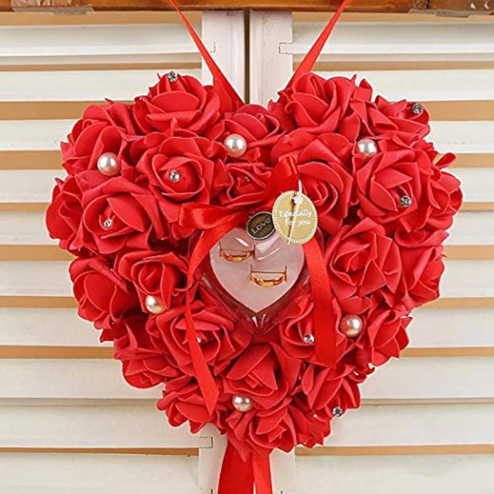 Heart Shape Engagement Ring Pillow Decor Box