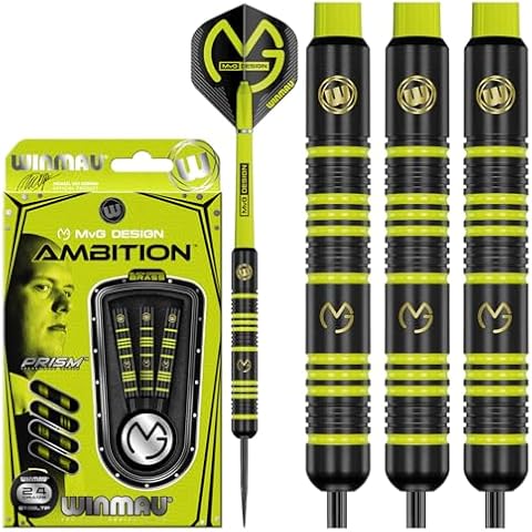 WINMAU Michael Van Gerwen 24g Brass Darts Set Cover