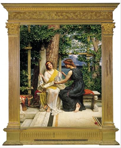 Peinture décorative sur toile Hermia et Helena : sublimez votre décoration murale classique