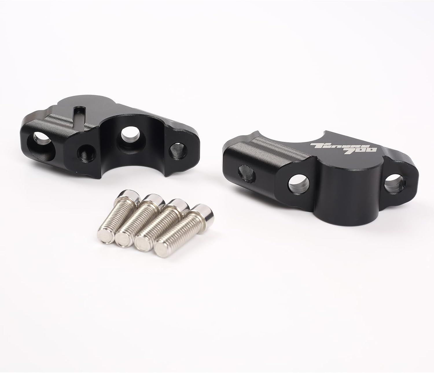 Motorcycle Handlebar Risers for Yamaha Tenere 700 – Offset Raised & Shifted Back Riser Set (1.26" Height), Compatible with Tenere 700 XTZ690 2019-2025 / World Raid 2022-2025 / Rally Edition 2020-2024​