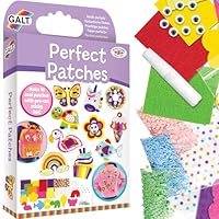 Galt Perfect Patches Arts and Crafts Kit, 10 Fun Fuzzy Felt Faces, Stick-on Patches, Colourful Adhesive Felt, Cute Wiggly Eyes and Sparkly Sequins, for Girls and Boys, Ages 5 Years Plus