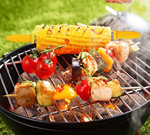 WINBOB 20 Pack Stainless Steel Corn Holders Corn on The Cob Skewers for BBQ Twin Prong Sweetcorn Holders Home Cooking Fork - Thumbnail 6