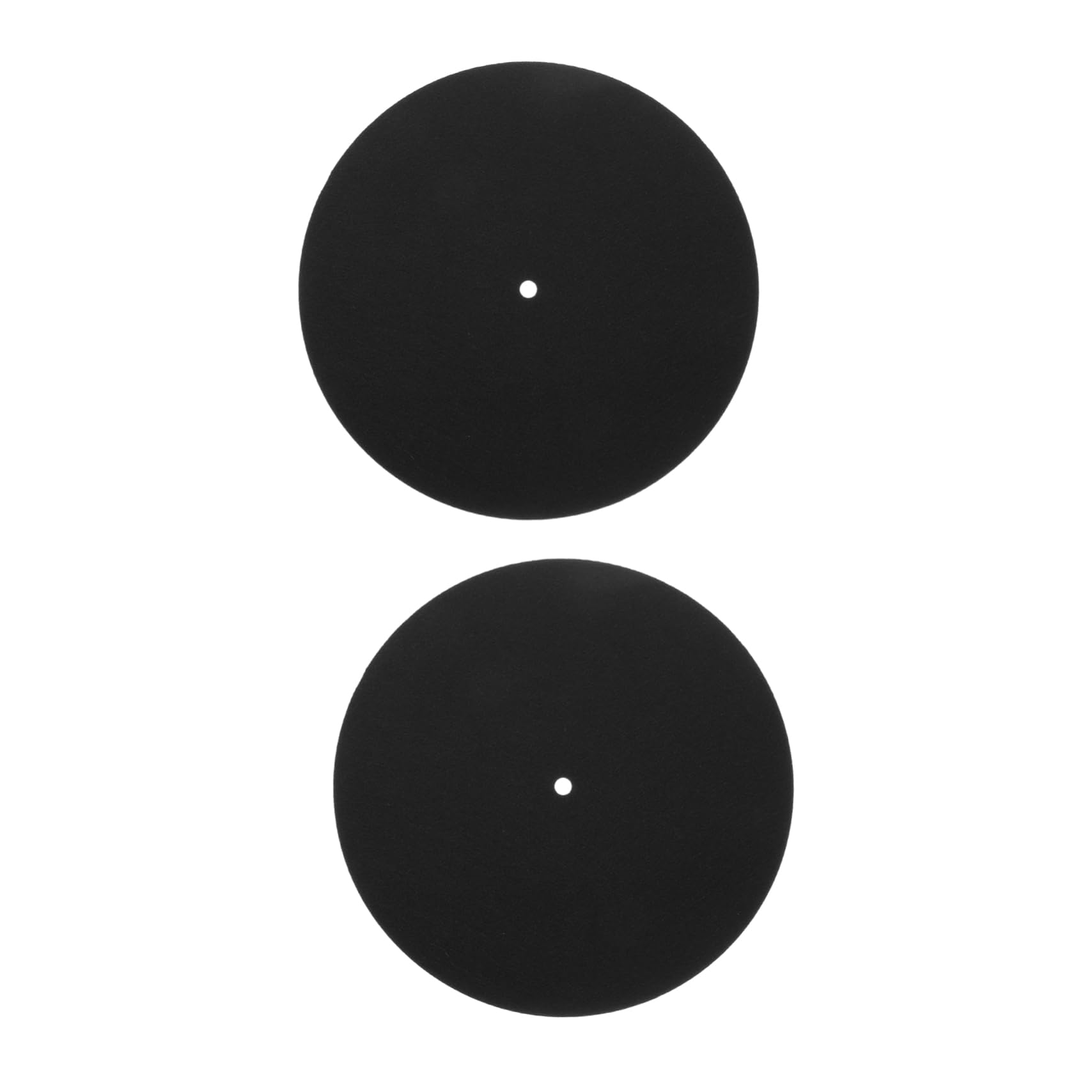CONGARTENO 2pcs Record Player Pad White Vinyl Slip Mats for Record Player Turntable Mat