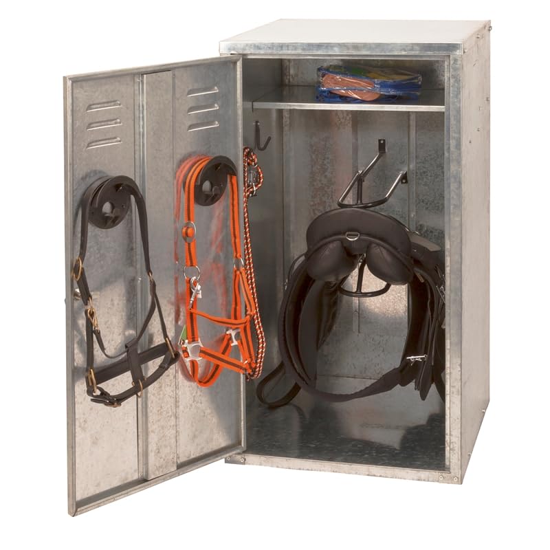 VOSS.farming Sattelschrank 60 x 60 x 106 cm für 2 Sättel verzinkt mit Schloss