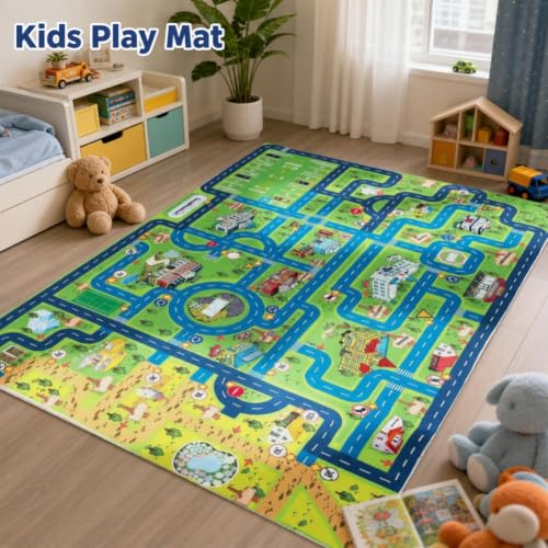 Tapis de jeu éducatif lavable en machine pour s'amuser - 5
