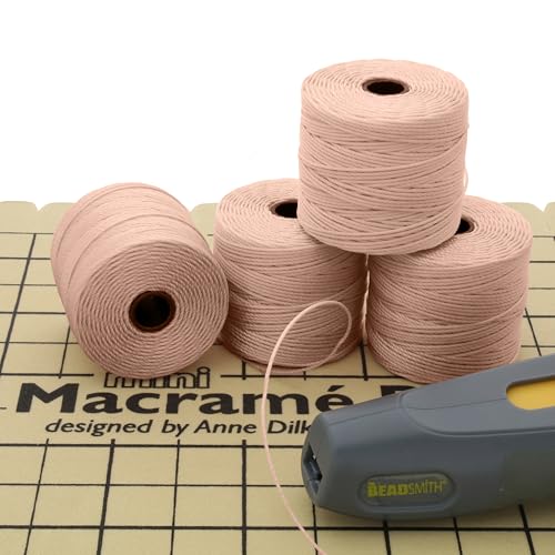 Cable de cuentas Superlon Tex210 natural de 70 M para un enhebrado resistente 7