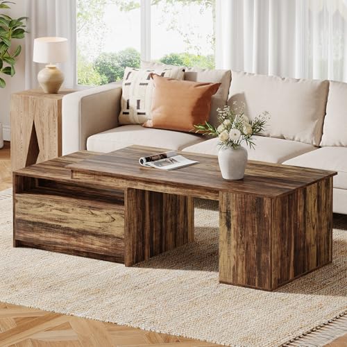 Tribesigns Extendable Coffee Table, 47