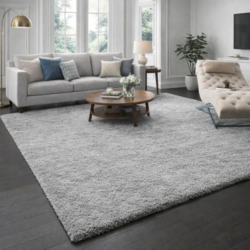 Image of Soft Plush Shag Area Rug, Modern Fluffy Carpet for Bedroom, Living Room Bedroom, Kichen, KidsRoom etc.CLR-1, Size 4x6 feet