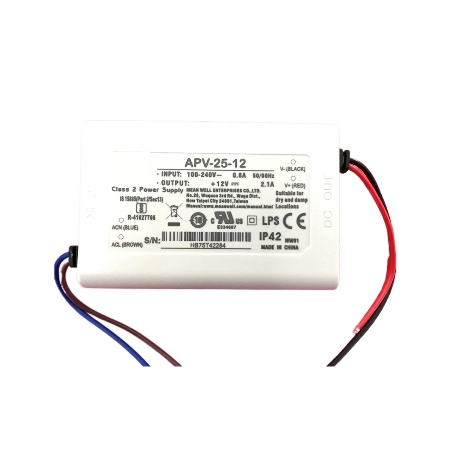 BALYDLUL APV-25 APV-25-12 25W Single Output Switching Power Supply 12V 2.1A