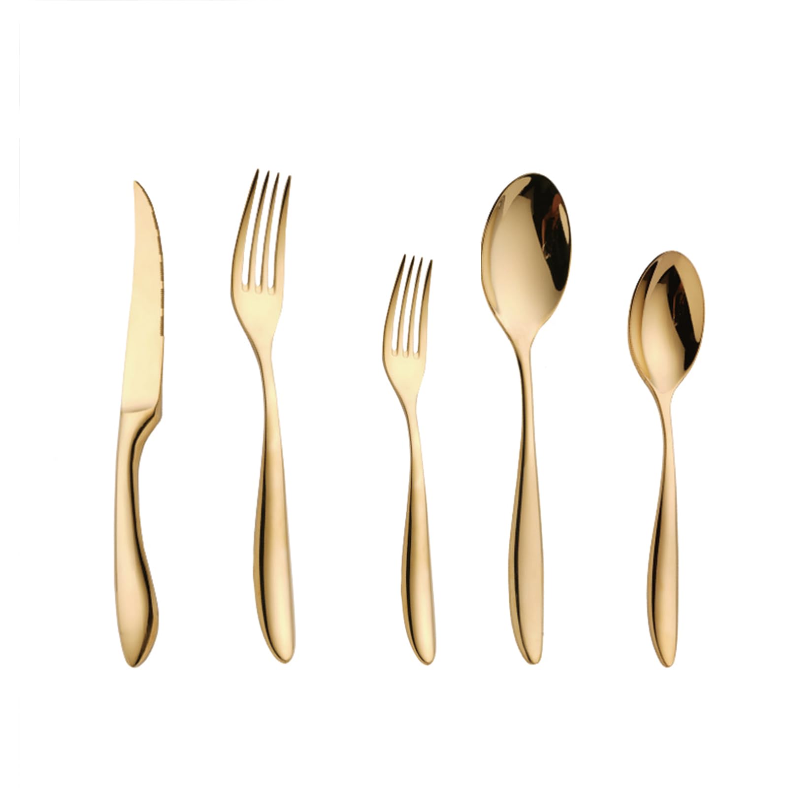 60 Pieces Utensil Set,18/8 stainless steel set for 12,Flatware set for Festival Celebration, Fine Silverware set and Dishwasher Safe, tableware set for Housewarming Gift-M