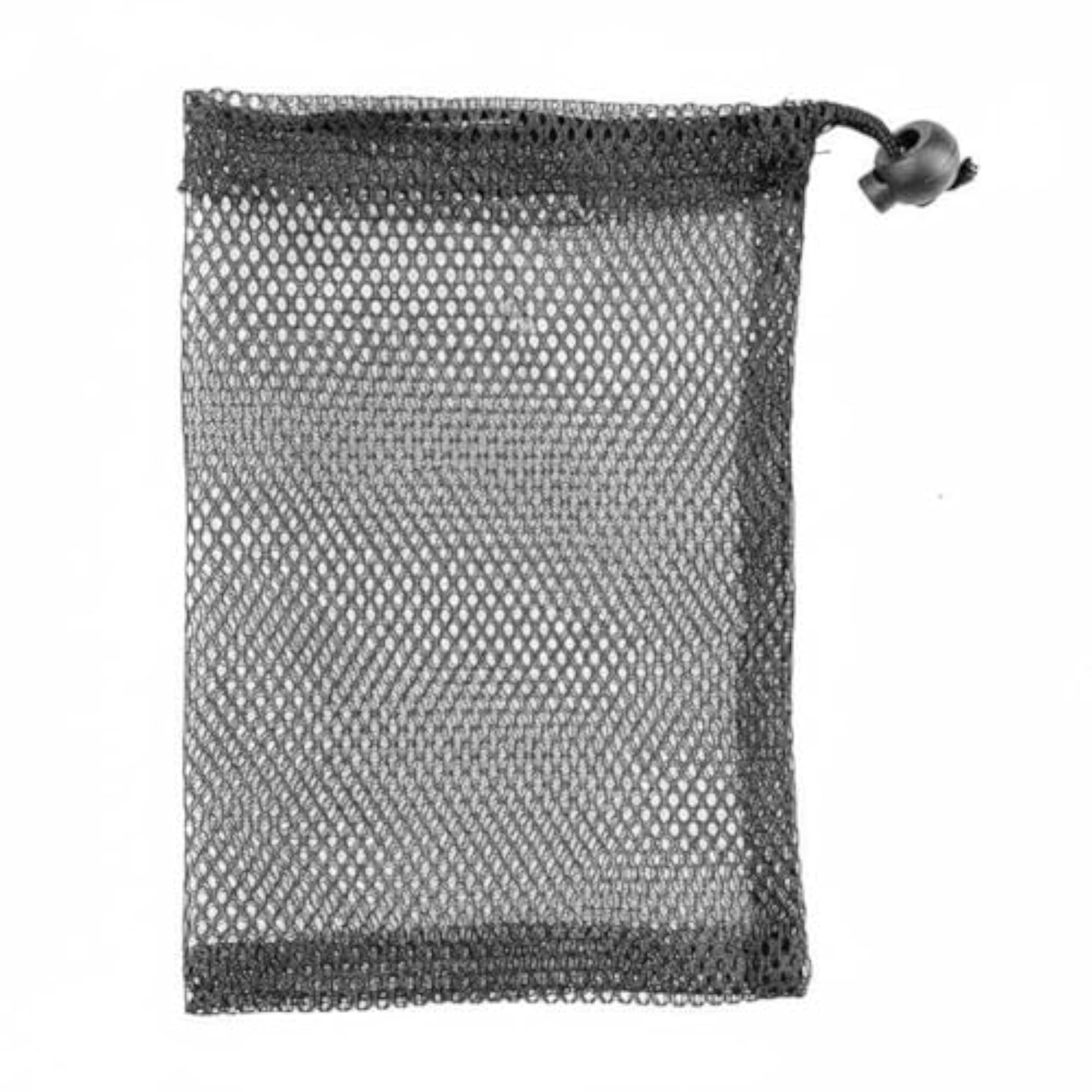 Lightweight Polyester Mesh Drawstring Net Bag, Quick-Drying