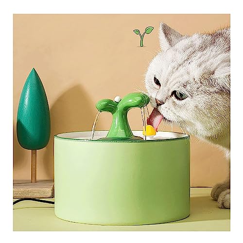 Fuente automática para agua de gato 1.5L verde