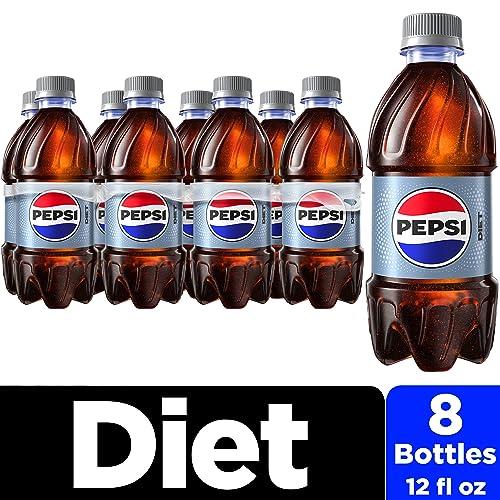 Image of Diet Pepsi, 12 Fl Oz Bottles, 8 Pack