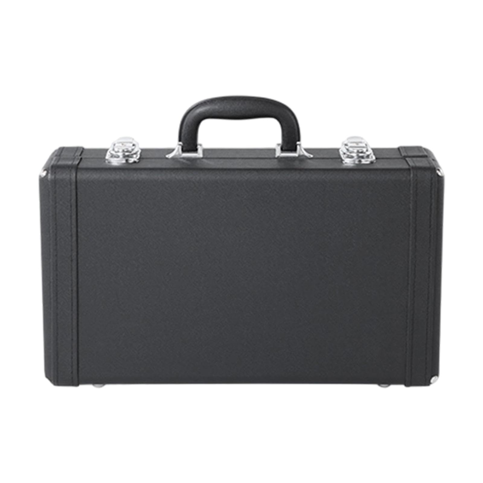 Custodia Clarinetto Bb Borsa Trasporto Accessorio Musicale Valigetta Protettiva Interno Velluto PU Pelle Resistente Doppia Chiusura Adatta per Viaggio, L