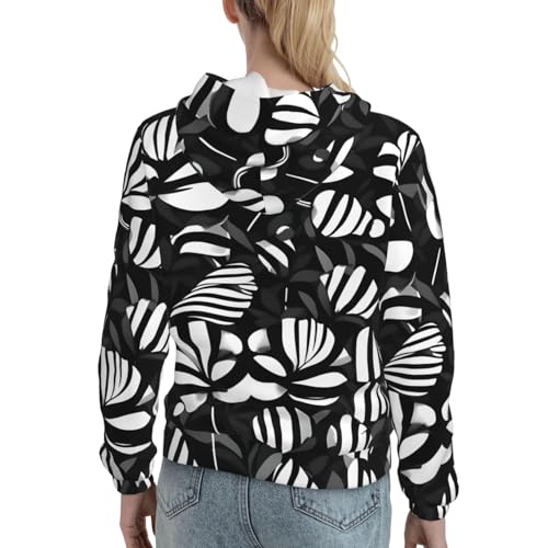 Sweat à capuche EdWal rayé et floral pour vos sorties décontractées - 4