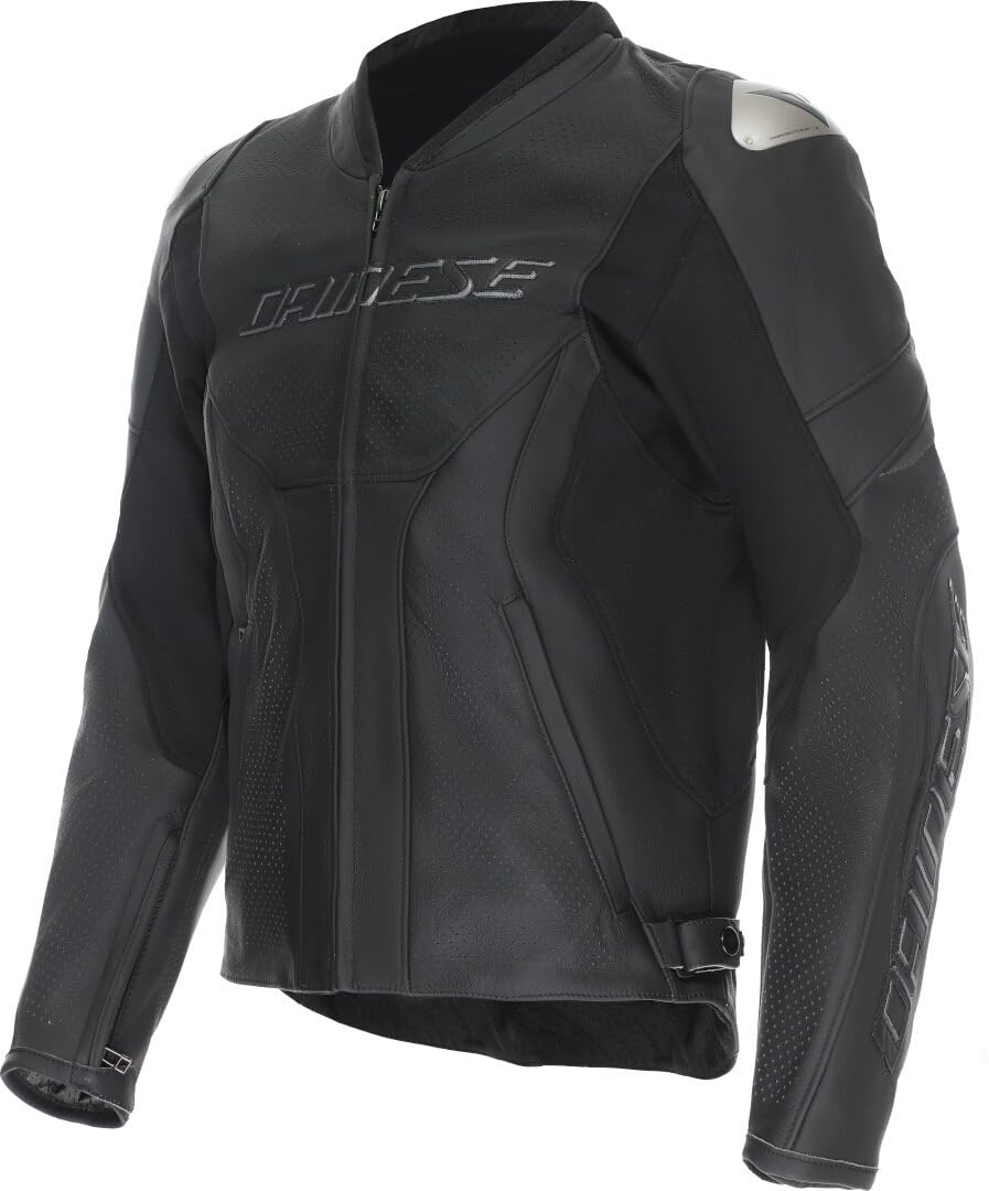 Dainese Racing 5 perforowana skórzana kurtka motocyklowa, czarny, Long 52