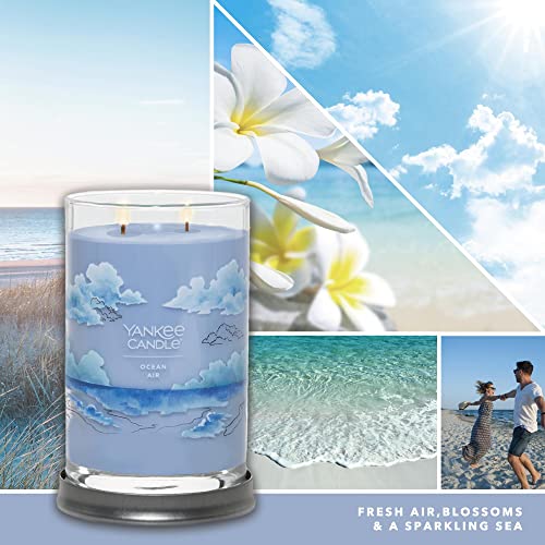 Yankee Candle Large Tumbler Scented Candle with up to 80 Hour Burn Time, Premium Plant Wax Blend for Consistent Burn, 20 oz Tumbler Candle with Room Filling Fragrance, Ocean Air - Image 3