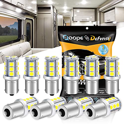 Qoope 1156/1141 LED Bulbs 18SMD BA15S 10-30V (Pack of 10)