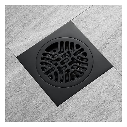 Drain de douche en laiton massif au design carré premium