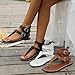 2025 Sandalias Mujer Zapatos de Mulas Verano Nuevo Tacón Bajo Dedos Romanos Zapatos de Mujer Moda Cómodo Cinturón Hebilla Planas Alta Sandalias Negro Alto Imagen de 2025 Sandalias Mujer Zapatos de Mulas Verano Nuevo Tacón Bajo Dedos Romanos Zapatos de Mujer Moda Cómodo Cinturón Hebilla Planas Alta Sandalias Negro Alto