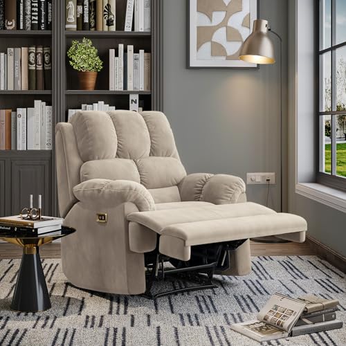 Image of Wakefit Recliner | 3 Year Warranty | Recliner Sofa 1 Seater, XpertGRID Technology, Designed for Supreme Comfort & Relaxation, Easy DIY Assembly, 145 kg Weight Capacity, Electic Virelia (Tuscan Tan)