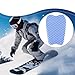 KiBcsLic Ski Shin Guard Shin Pad Snowboarding Gear Polyester Lightweight Comfortable Professional Skiing for Men Protector