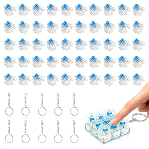 50PCS Clickers for 3D Prints 3-Pin Mechanical Keyboard Switches Replacement
