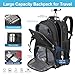 SWICKY RICOOI Backpack with wheels,50L Rolling laptop backpack with Anti-Theft,rolling backpack for travel,Water-Resistant Carry-On Luggage,Business and Commuting