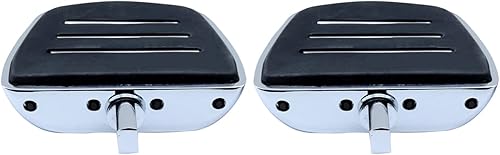 Miniatura 5 de FATECIM Estribos Mini para Motocicleta con Adaptadores de Montaje Macho para Harley Dyna Fat Bob Touring Road Glide Street Glide Sportster 883 Fat