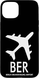 BER Airport Code Baggage TAG Berlin Germany Case for iPhone 15 Plus