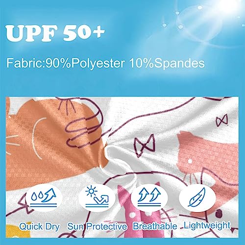 Image of CaTaKu Boys Swim Shirt Long Sleeve Rash Guard for Boys Toddler Rashguard Water Sun Shirt UPF+ 50 Swimwear