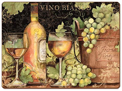 Buy 1 get 1 4 Cala Home Premium Hardboard Placemats Table Mats, Bright Wine