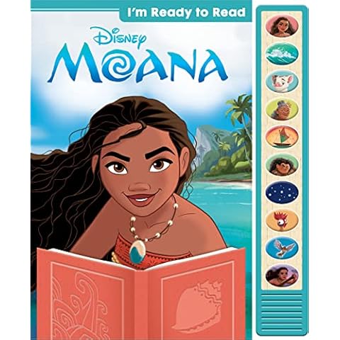 Disney Moana - I'm Ready to Read with Moana Interactive Read-Along Sound Book - Great for Early Readers - PI Kids Cover