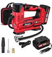 AVID POWER Tire Inflator Portable Air Compressor, 20V Cordless Car Tire Pump with Rechargeable Li...