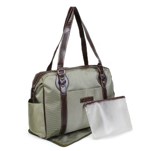 just4baby Fashion Stylish 3pcs Baby Nappy Changing Shoulder Bags Set LARGE SIZE in GREEN