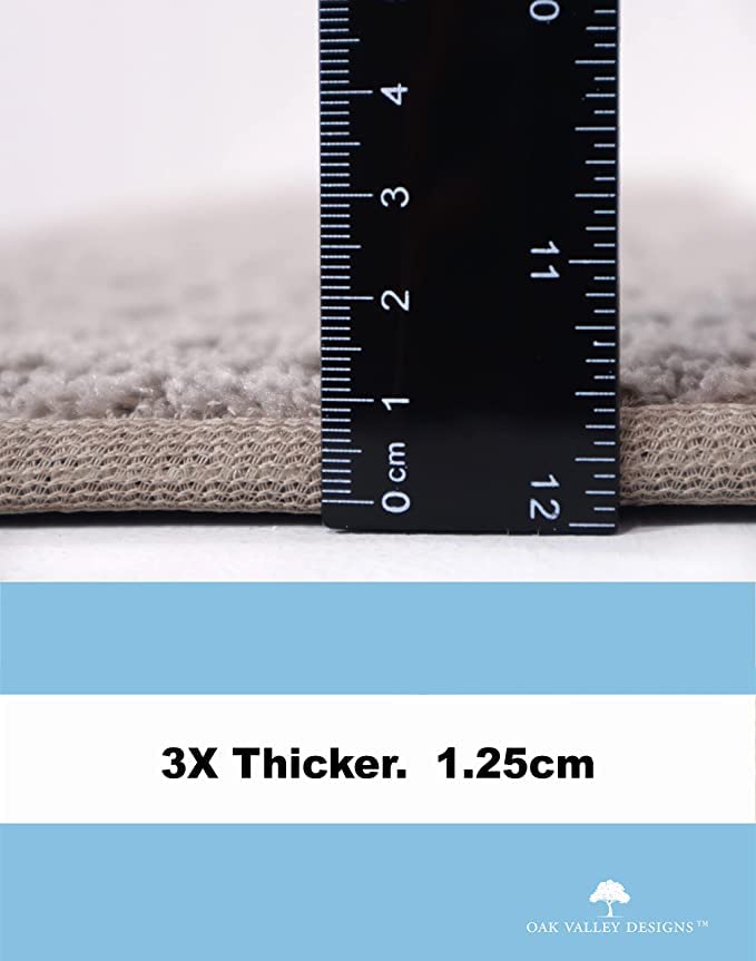 Miniatura 4 de Oak Valley Designs Alfombra redondeada de bullnose para escaleras, tapetes antideslizantes para escaleras de madera, estilo dije de bahía, gris