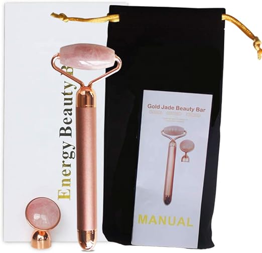 Rodillo de jade eléctrico 2 en 1 masajeador vibrador, cuarzo ...