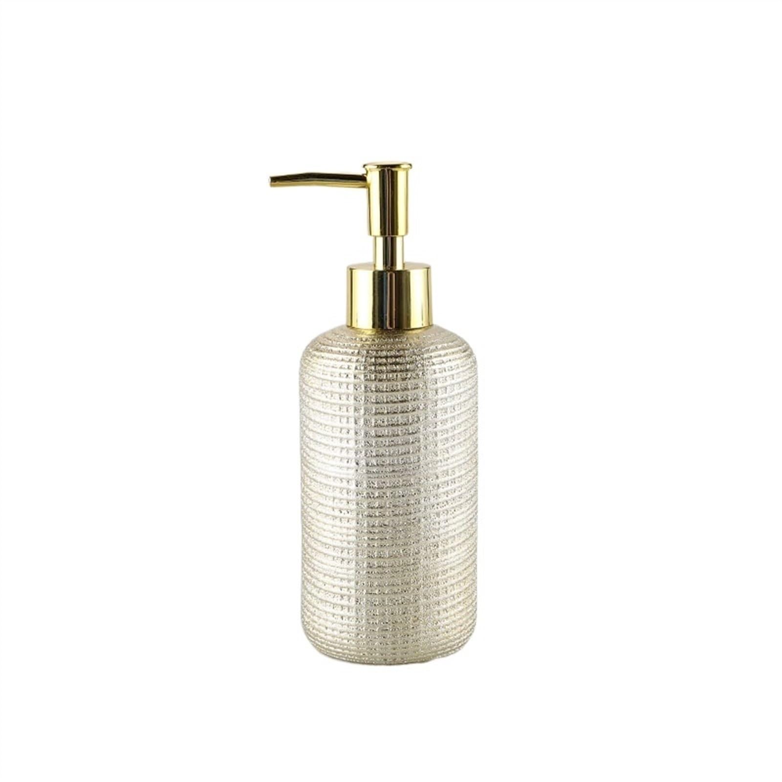 Dozownik mydła dozownik mydła do rąk dozownik mydła do rąk ceramiczny dozownik mydła do 350 ml szampon do balsamu masaż olejek eteryczny płyn do mycia naczyń złoty dozownik mydła z pompką dozownik