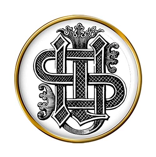 Family-crests.com Christogram Entrelazado Prendedor Pin
