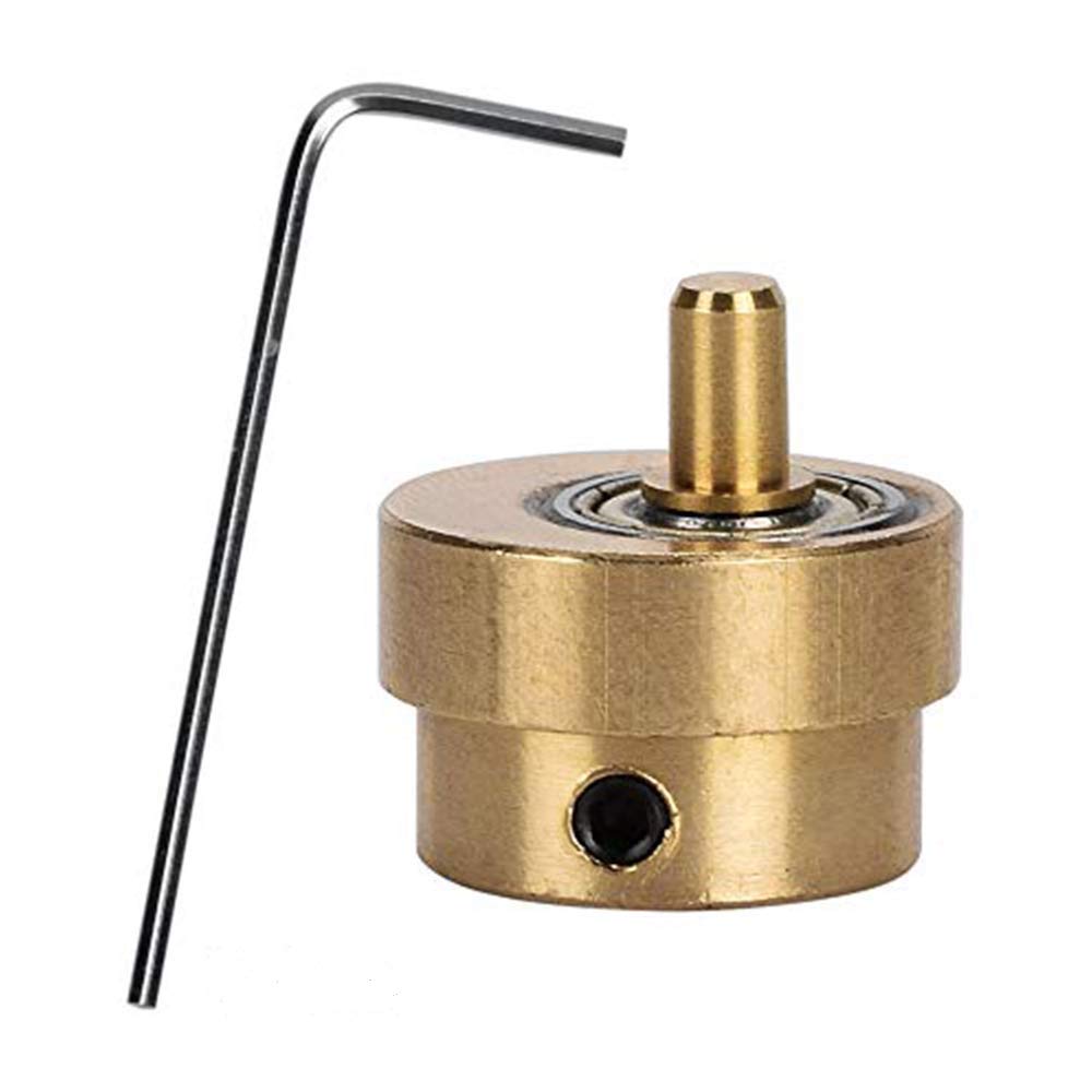 ATOMUS Tattoo Machine Eccentric Wheel, 1pc Gold Brass Rotary Tattoo Machine Adjustable Bearing Cam Wheels with Screw Spanner Bronze Replacement Bearings Parts