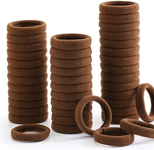 100PCS Hair Ties, Elastic Hair Bands, Girls Hair Accessories for Women, Seamless Hair Ties, Soft Ponytail Holders, Hair Scrunchies for Thick Thin Hair